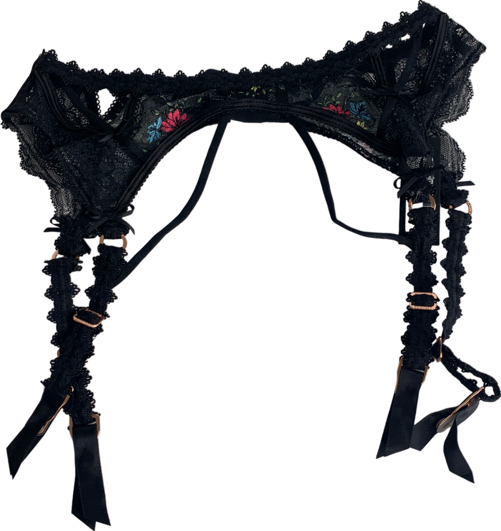 Lounge Underwear Black Xena Intimates Set UK M