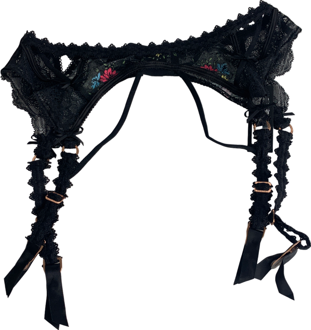 Lounge Underwear Black Xena Intimates Set UK M