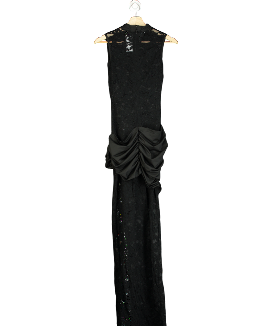 MURCI Black Lace Keyhole Maxi Dress UK 10