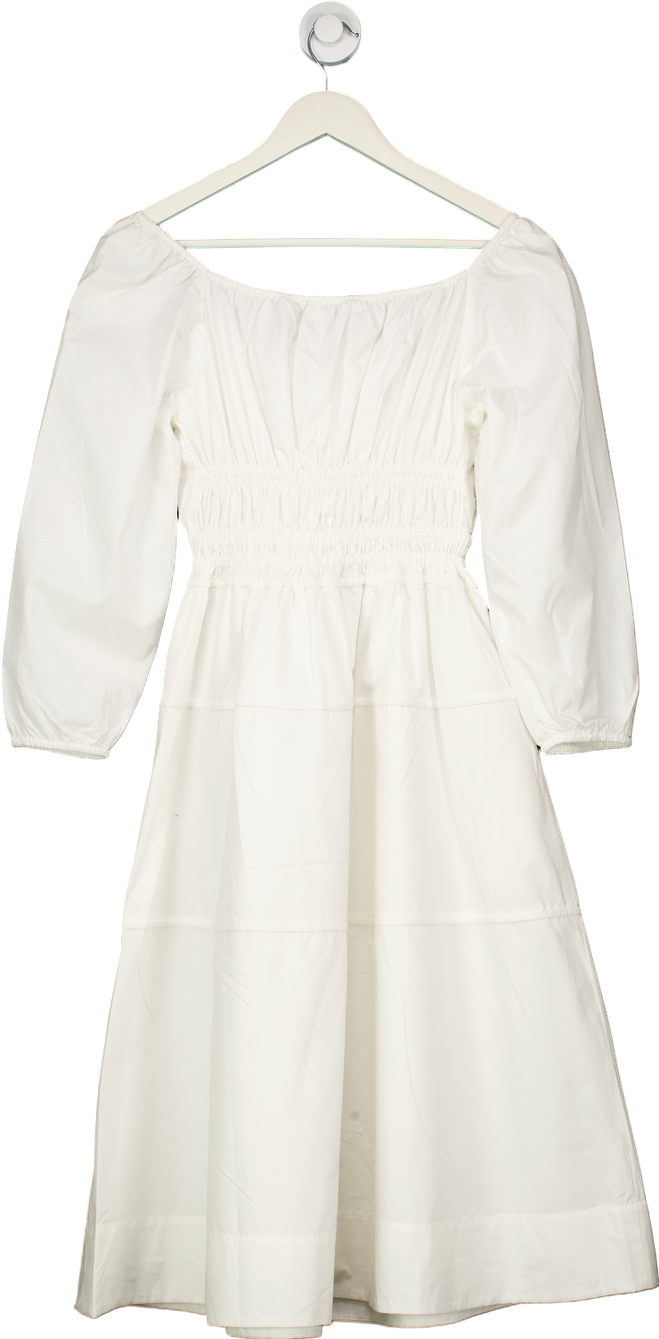 Proenza Schouler White Label Squared Neck Midi Dress UK XXS