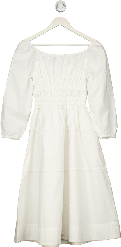 Proenza Schouler White Label Squared Neck Midi Dress UK XXS