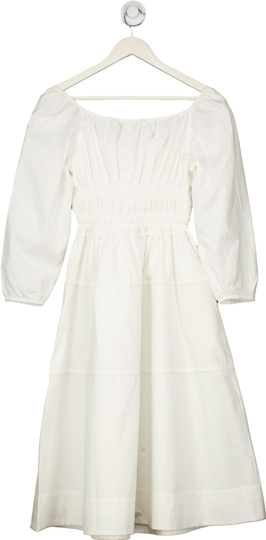 Proenza Schouler White Label Squared Neck Midi Dress UK XXS