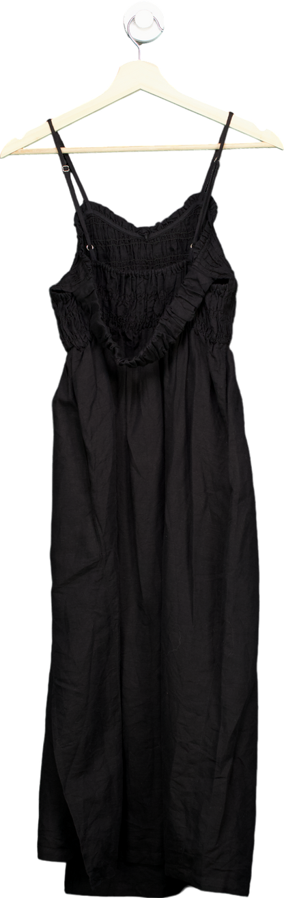 Urban Outfitters Black Smocked Sundress UK XXS