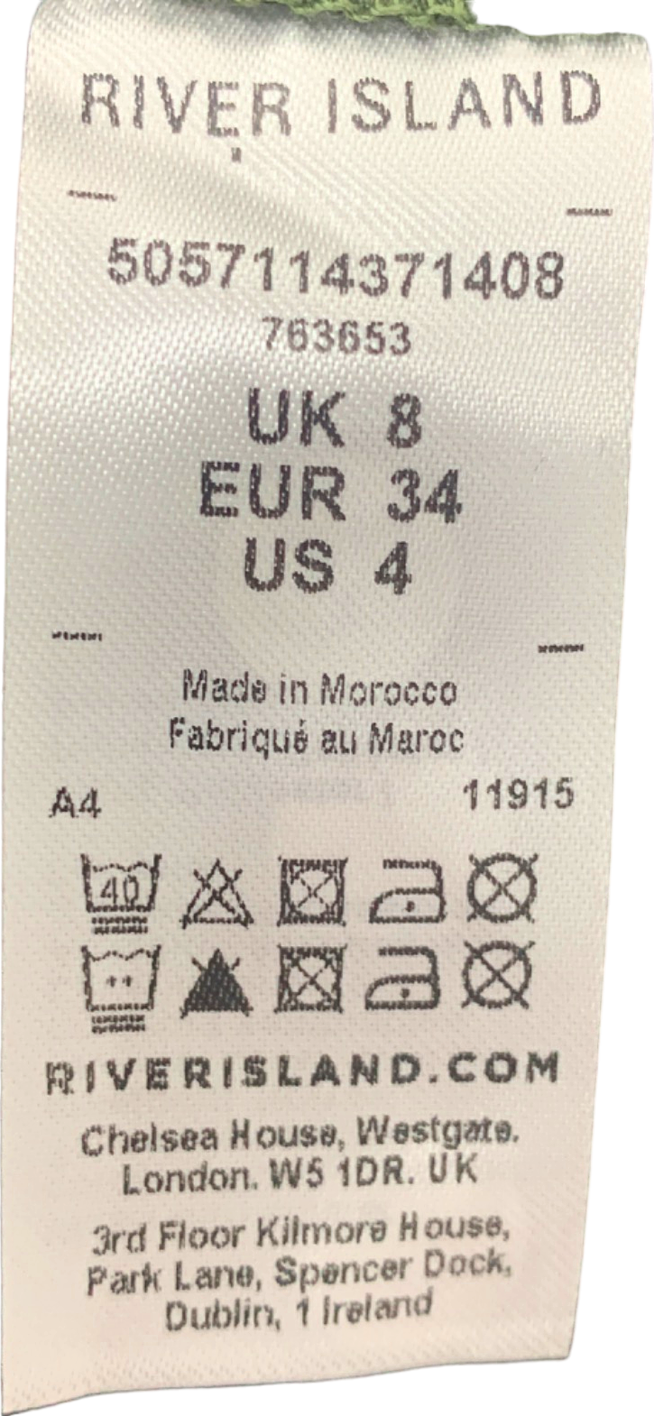 River Island Khaki Shirt UK 8