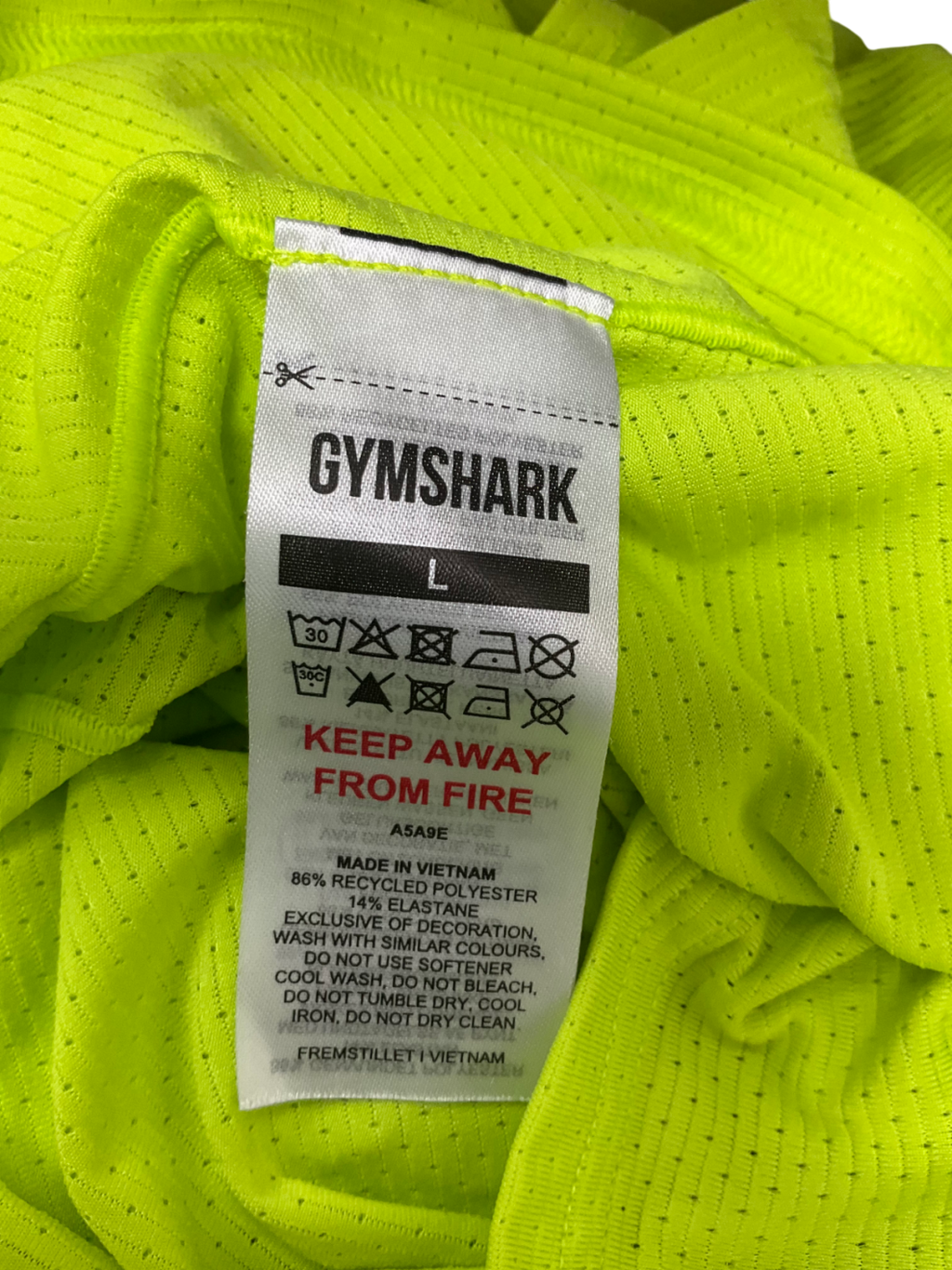gymshark Green Performance T Shirt UK L
