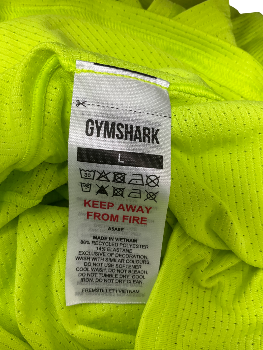 gymshark Green Performance T Shirt UK L