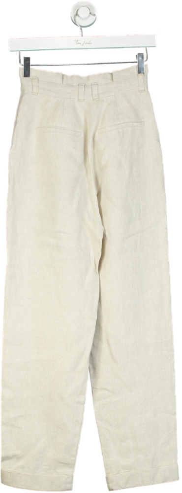 & Other Stories Beige Trousers UK 6