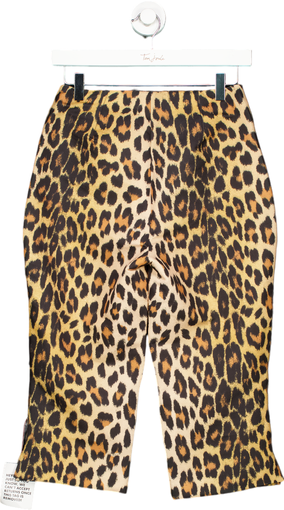 Topshop Leopard Print Trousers UK 8