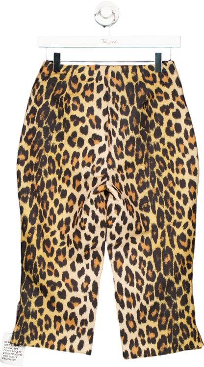 Topshop Leopard Print Trousers UK 8