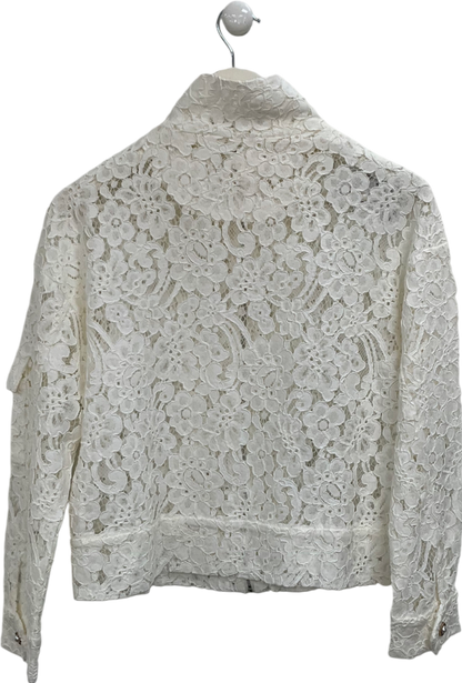 S Deer White Lace Jacket UK S