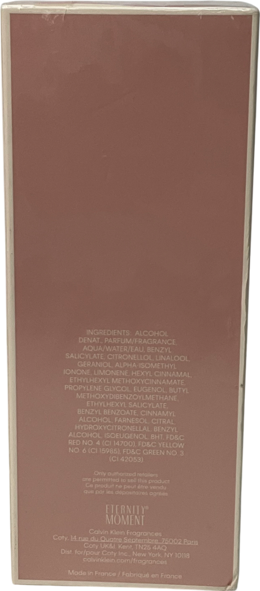 Calvin Klein Eternity Moment For Women Eau De Parfum Eternity Moment 100ml
