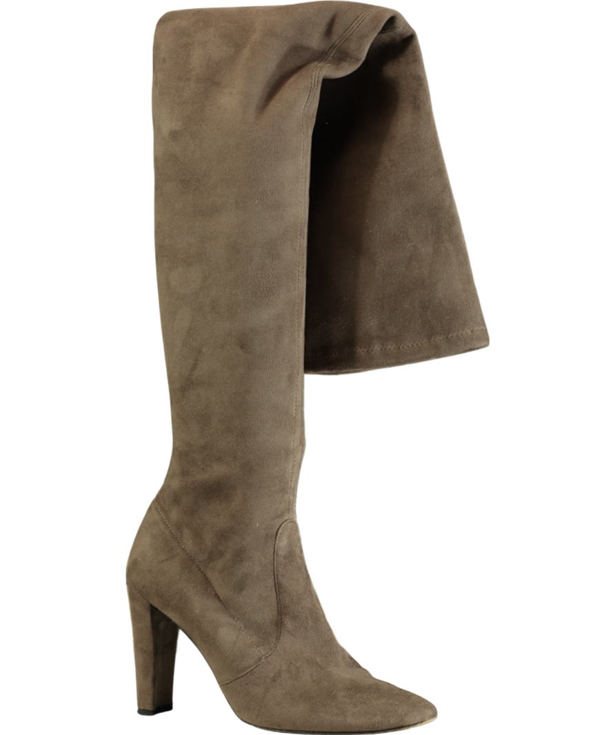 Stuart Weitzman Brown Highland Suede Over the Knee Boot UK 9.5 EU 42.5 👠