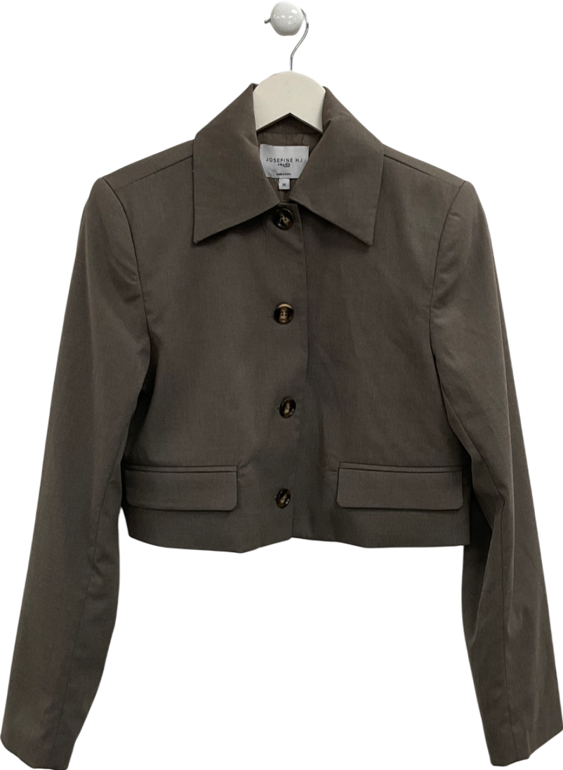 NA-KD Brown Short Blazer Jacket UK 6