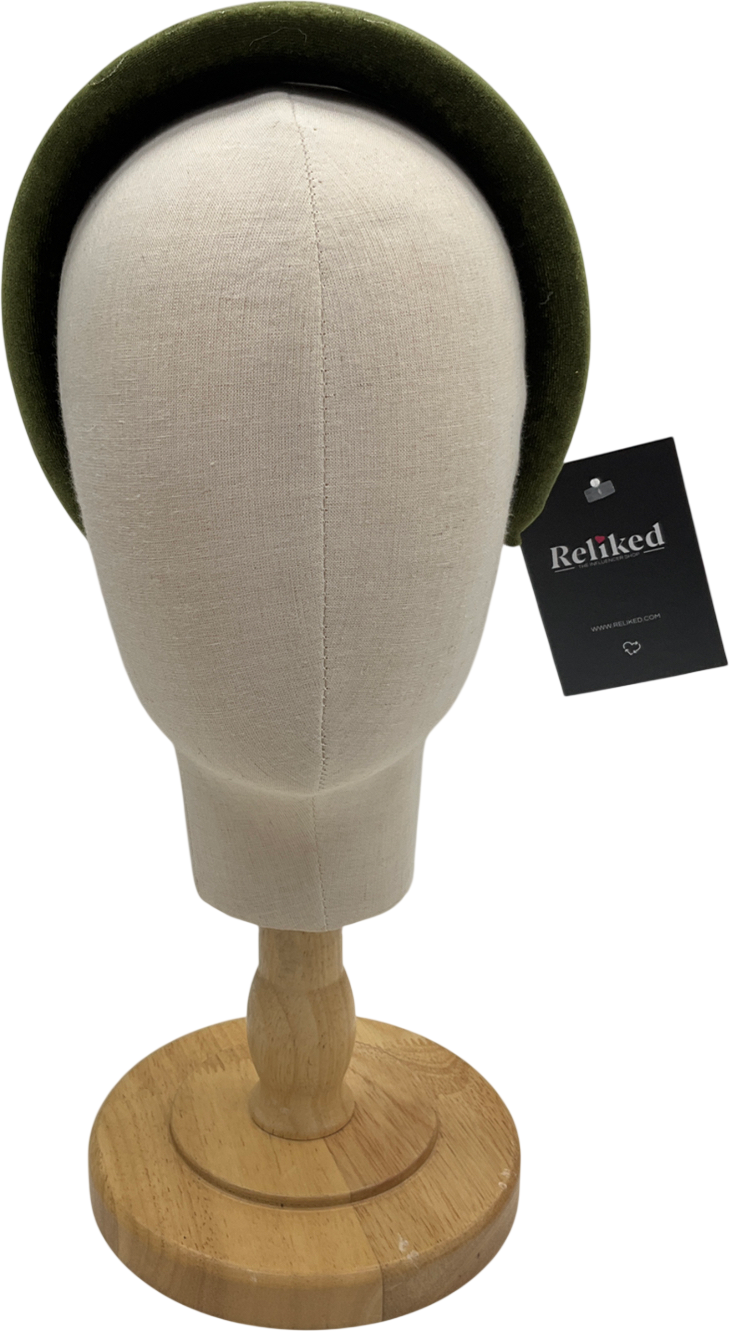 Boutique Bonita Green Ottilie Embroidered Childs Headband