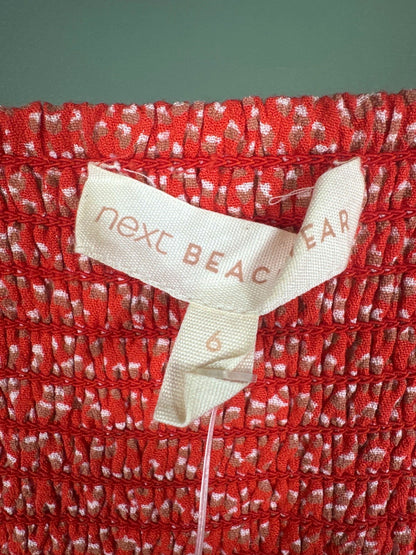 Next Red Polka Dot Beach Dress UK 6