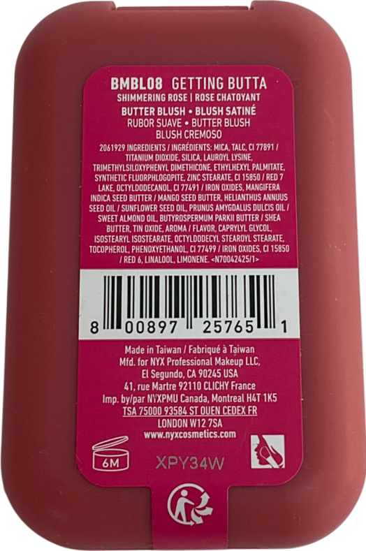 NYX Buttermelt Blush Getting Butta 5g