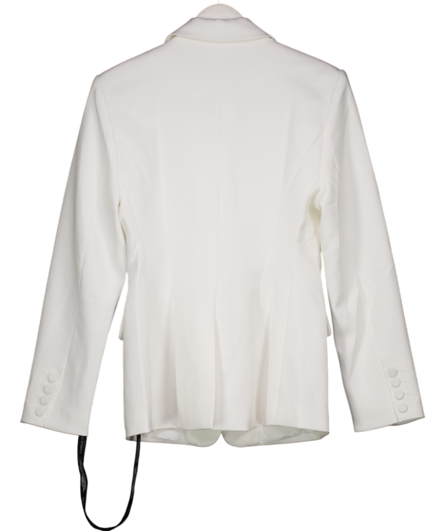 Six Stories White Tailored Blazer UK 10
