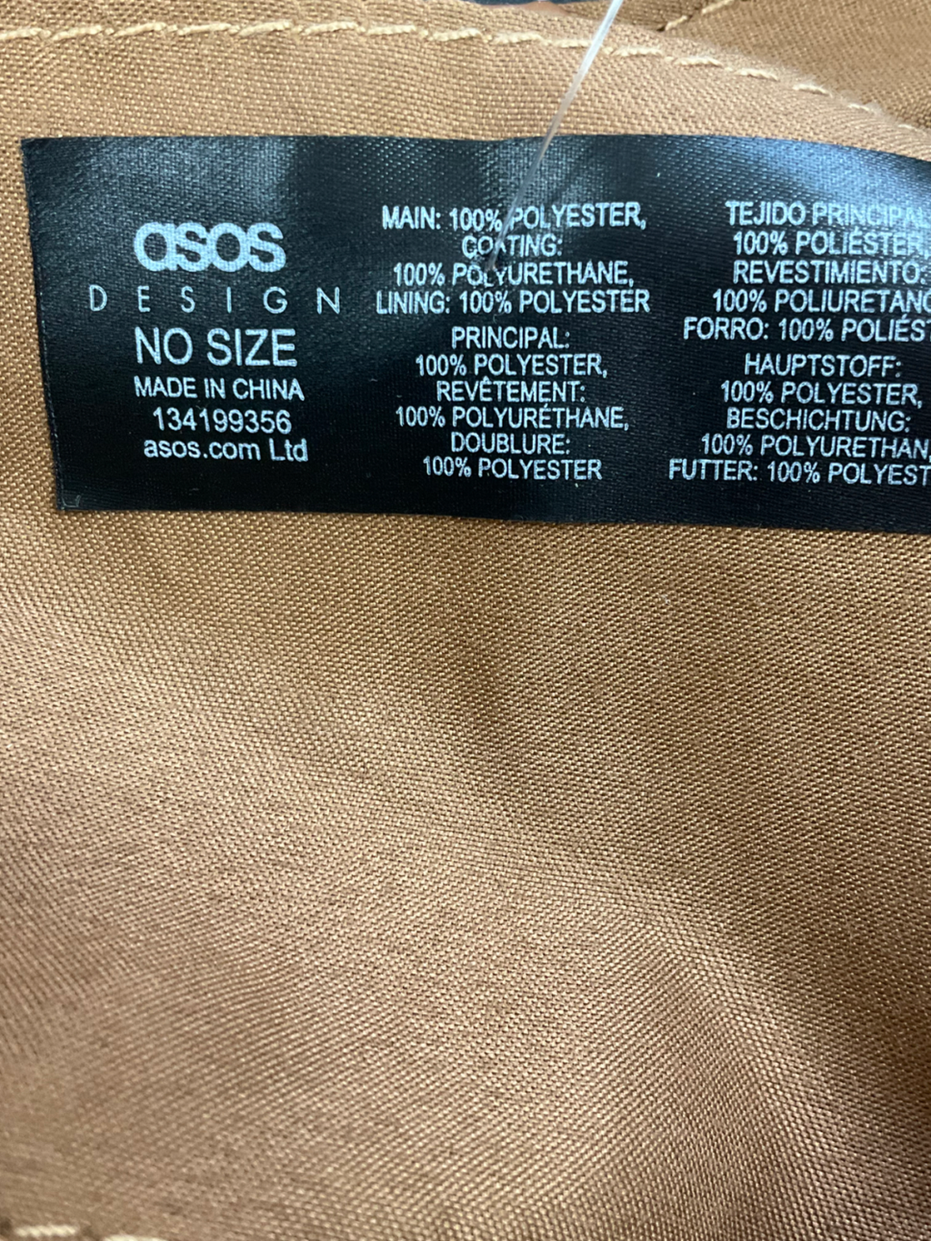 ASOS Brown Slouch Shoulder Bag One Size