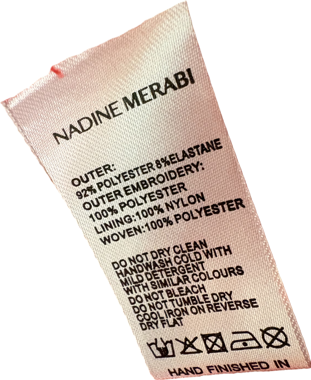 Nadine Merabi Red Lydia Embroidered Lace Tulip Shape Dress UK 10