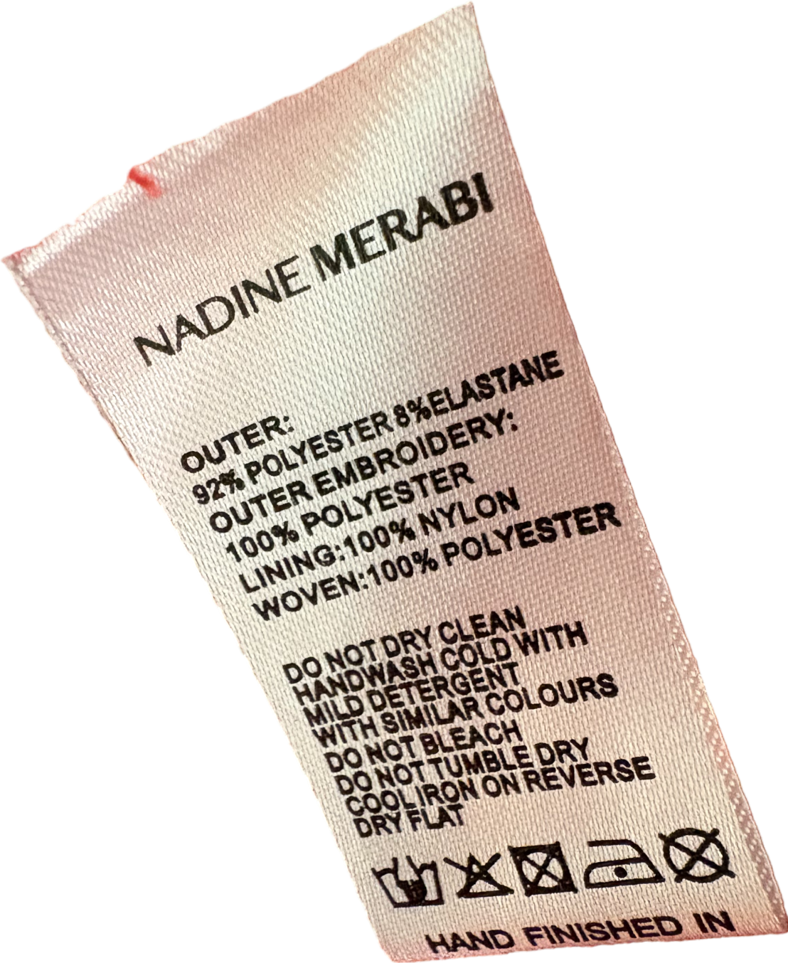 Nadine Merabi Red Lydia Embroidered Lace Tulip Shape Dress UK 10