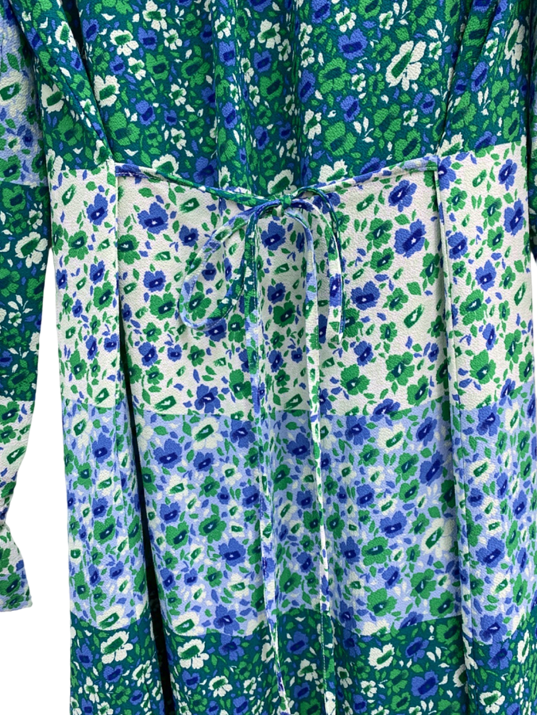 Baum Und Pferdgarten Green Blue Floral Midi Dress UK 12