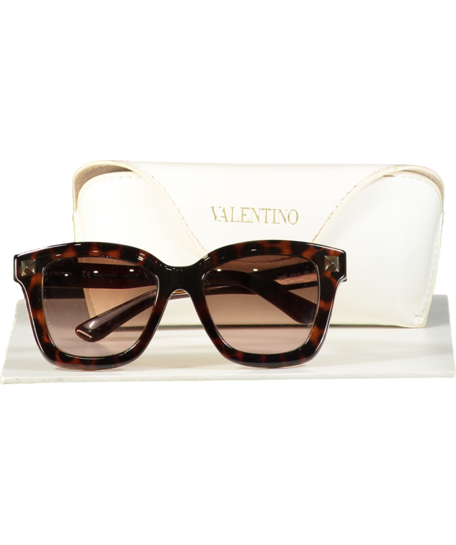 Valentino Garavani Brown  V699S Rockstud Blonde Havana Sunglasses In Case One Size