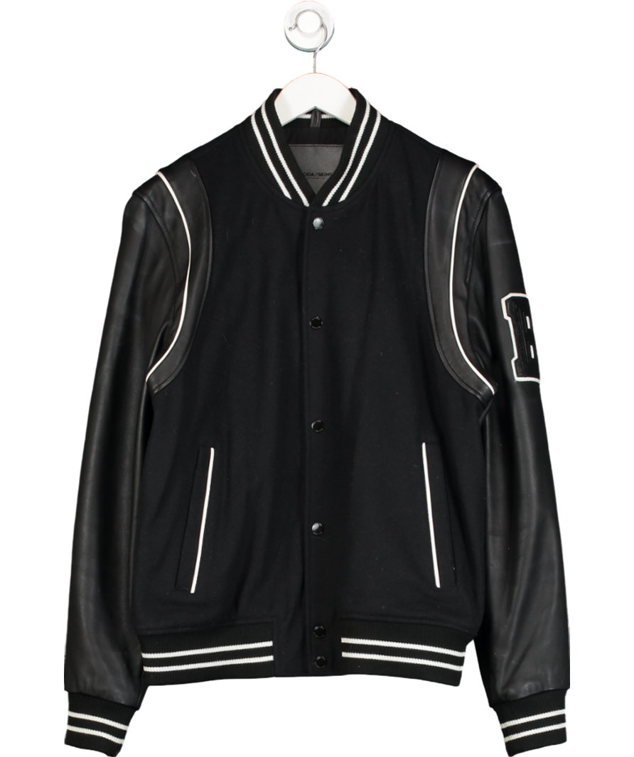 Boda Skins Black Varsity Jacket UK L