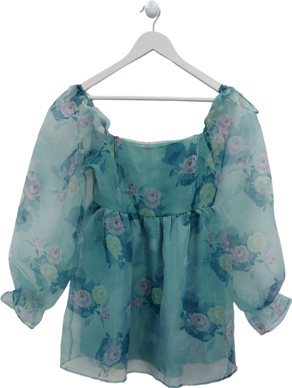 Fashion Nova Blue Meant To Be Chiffon Mini Dress UK S