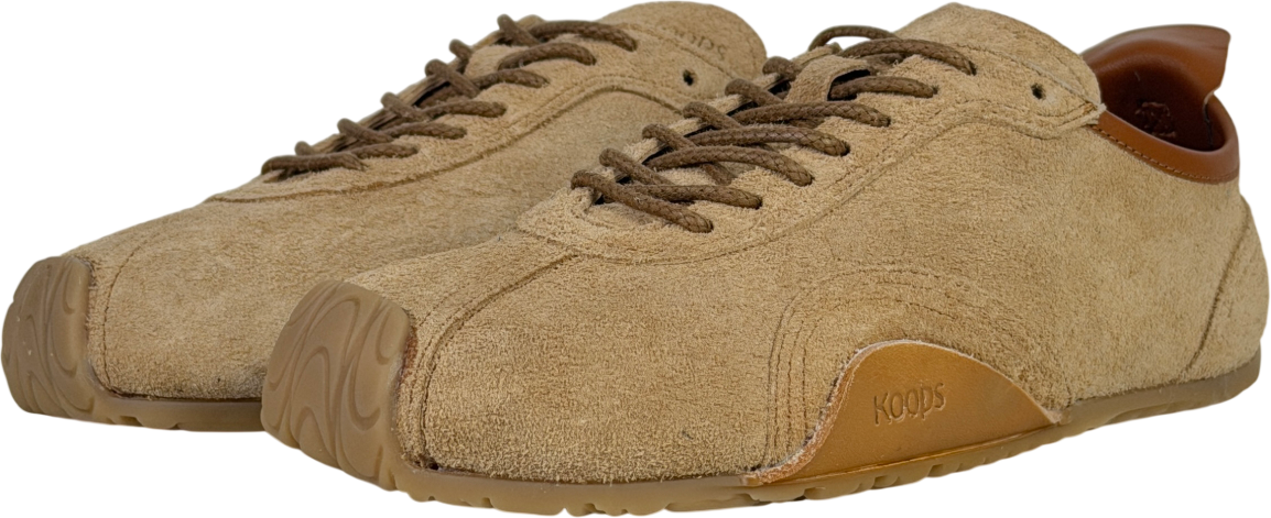 Koops Brown Zen Barefoot Suede Sneaker UK 4 EU 37 👠