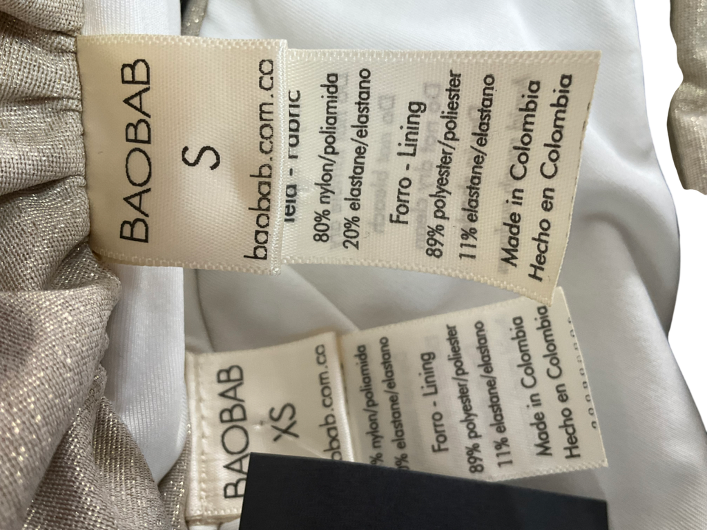 Baobab Metallic Bikini Set UK XS/S