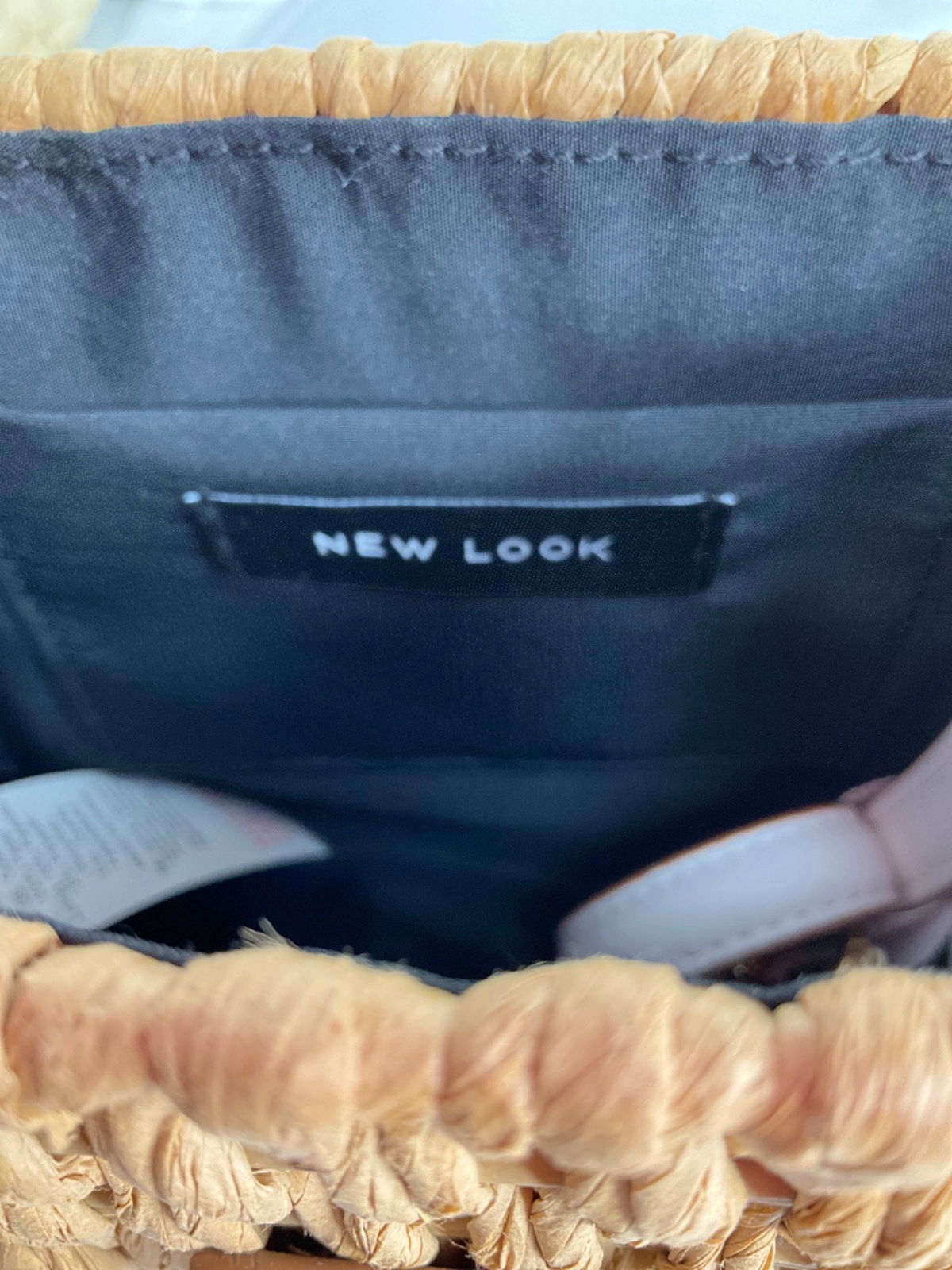 New Look Beige Woven Crossbody Bag UK One Size