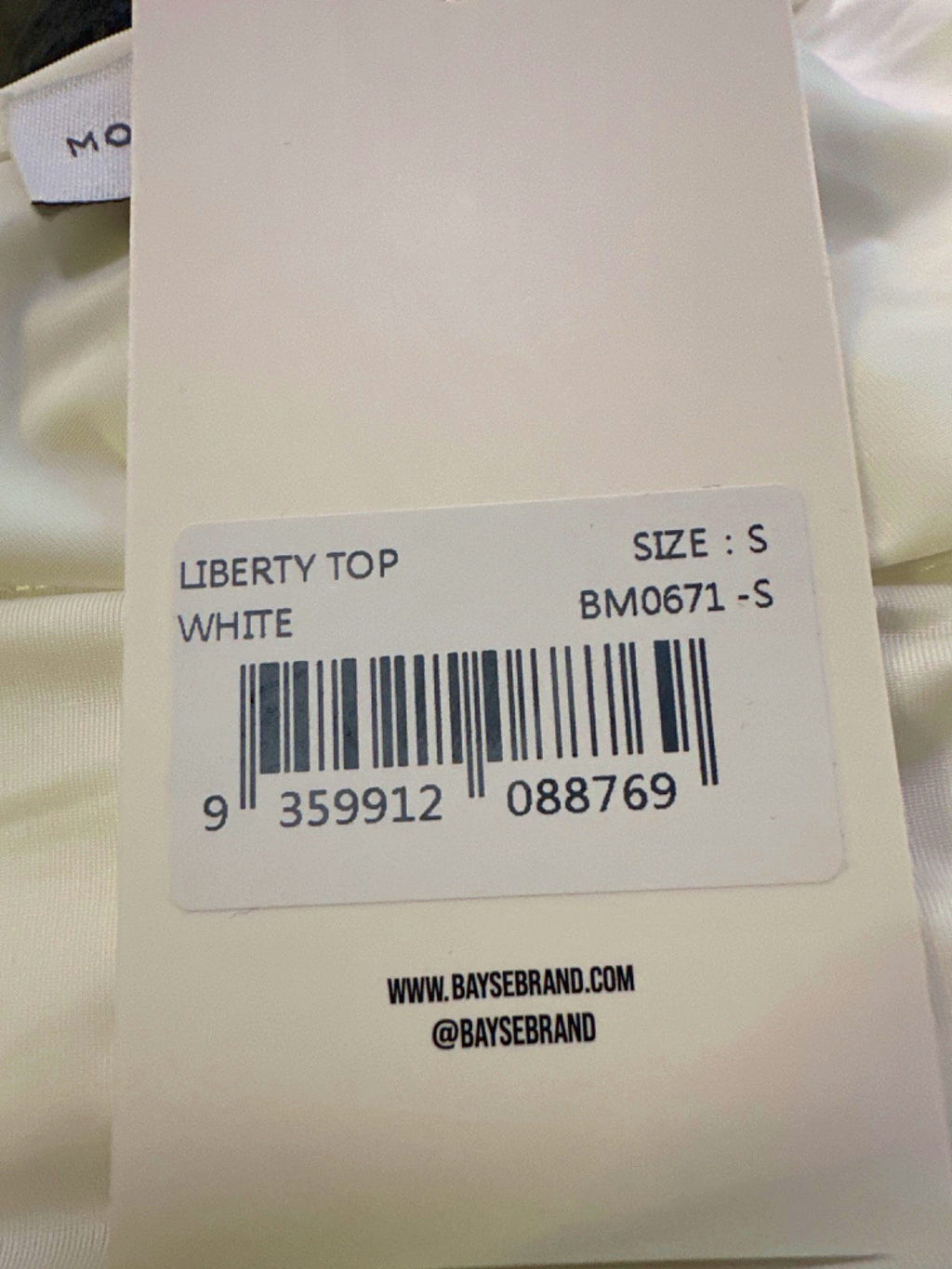 BAYSE White Liberty Top UK S