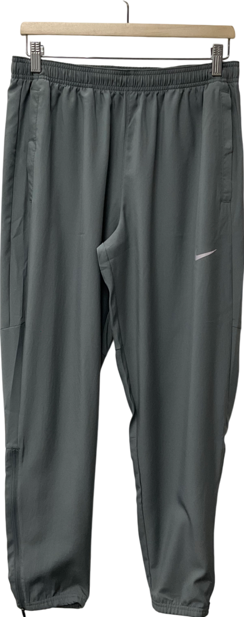 Nike Grey Woven Running Trousers UK M