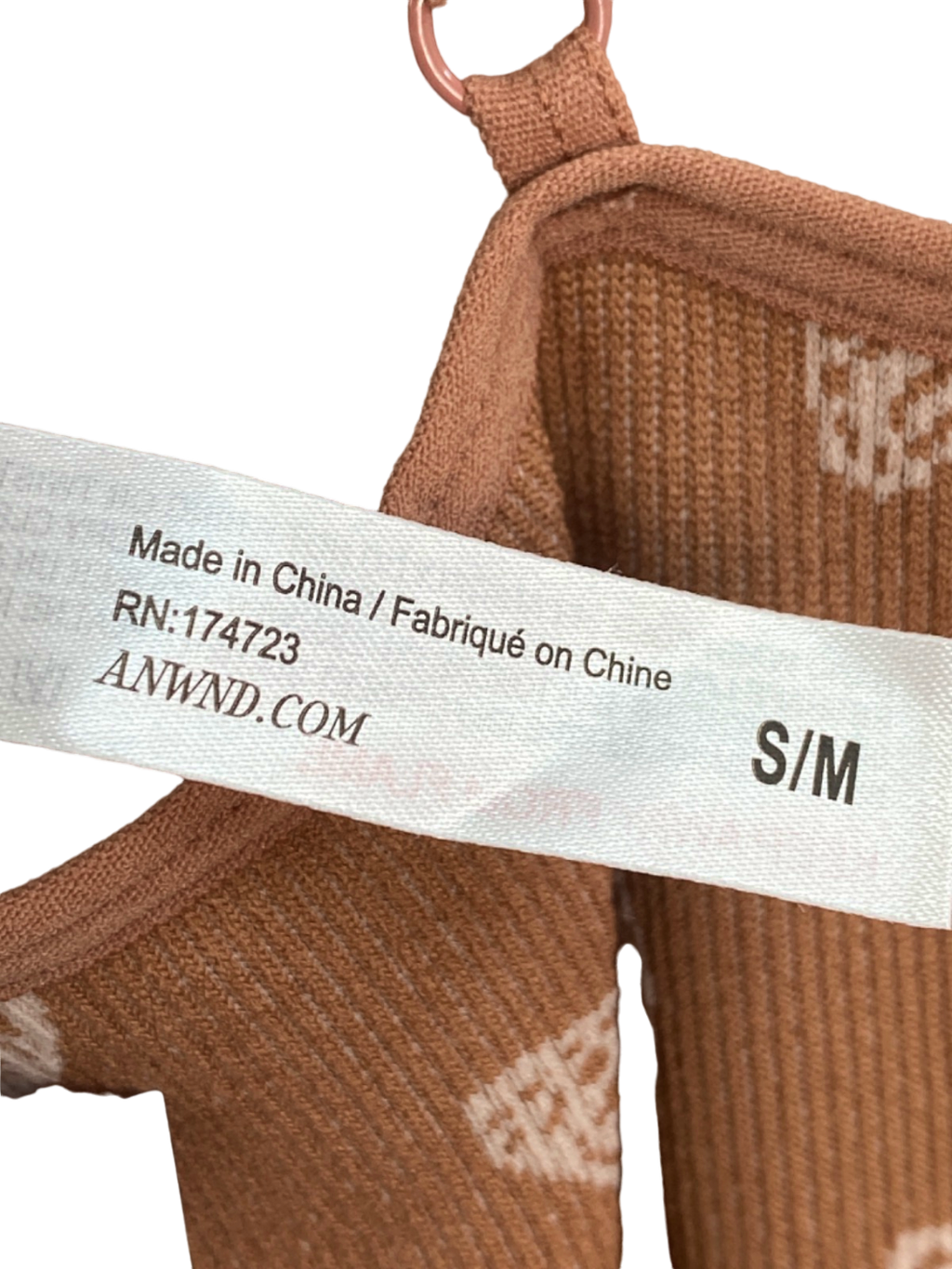 Anwnd Brown Butterfly Print Jumpsuit S/M