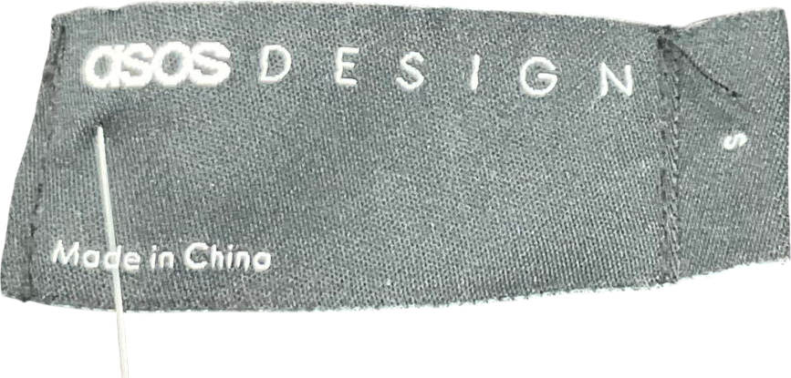 ASOS Faux Leather Oversized Harrington Jacket In Washed Black UK S