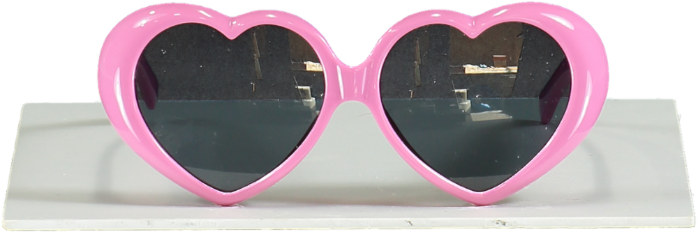 Moschino Pink Heart Shaped logo Arm Sunglasses