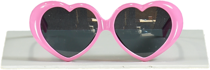 Moschino Pink Heart Shaped logo Arm Sunglasses