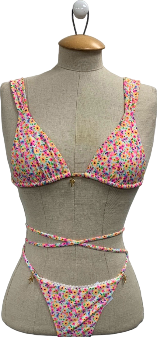 Kulani Kinis Multicolour Floral Bikini Set UK S