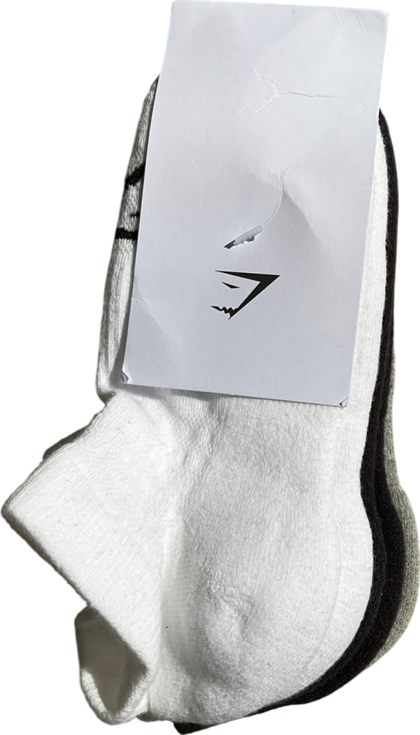 gymshark Multicoloured Ankle Socks 3 Pack UK M