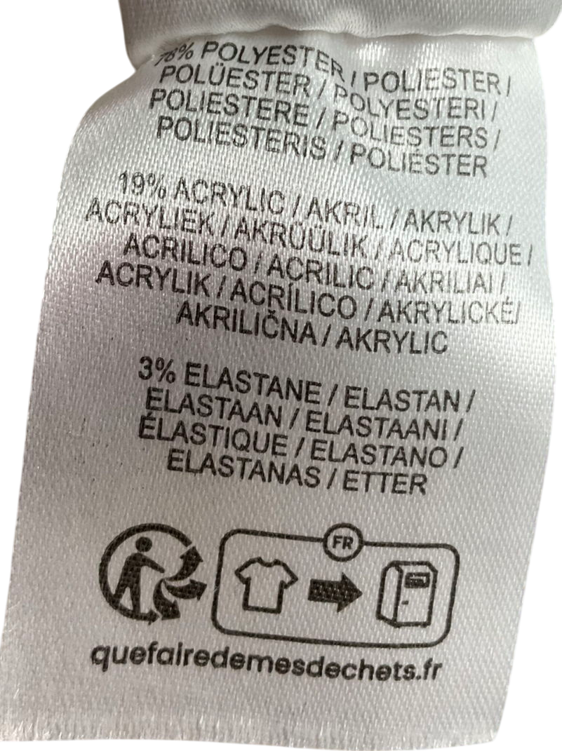 The Couture Club Beige Branded Drawstring-waist Knitted Trousers & Fluffy Emblem Jumper UK M/L