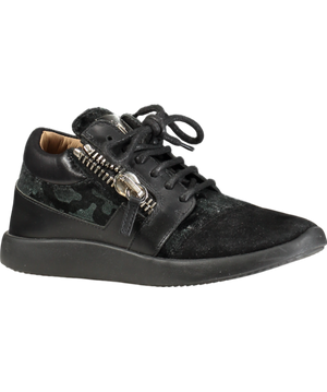 Guiseppe Zanotti Black Unisex High Top Trainer EU 36.5 UK 3.5