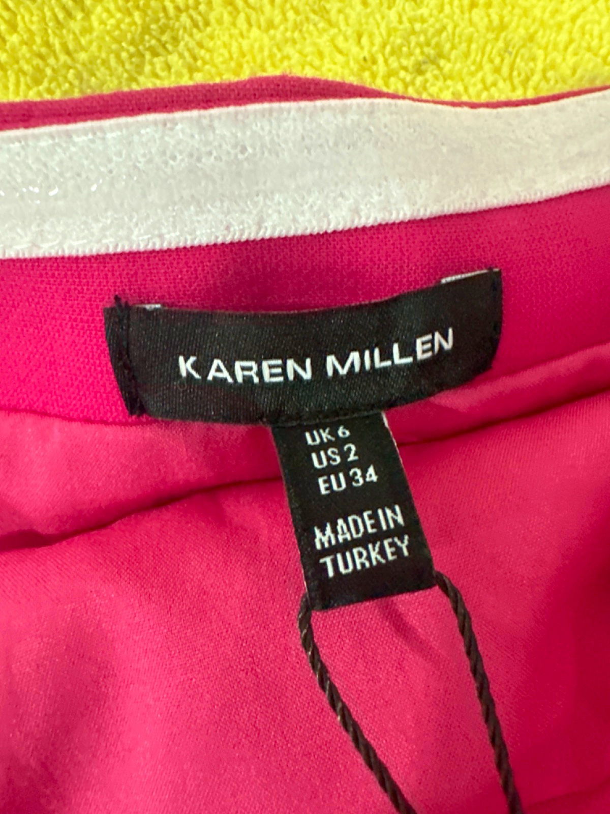 Karen Millen Pink Strapless Playsuit UK 6