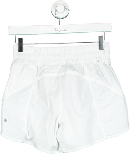 Lululemon White Swiftly Tech Shorts UK M