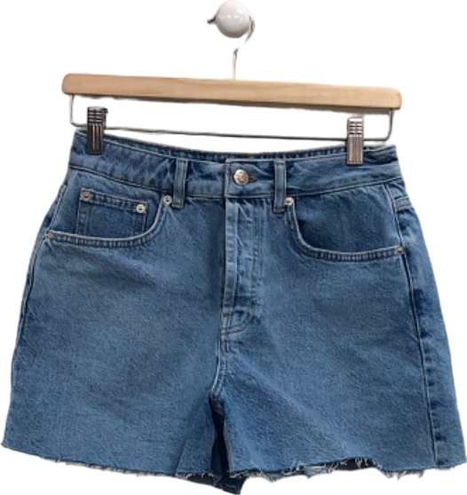 Na-kd Blue High Waist Denim Shorts EU 36