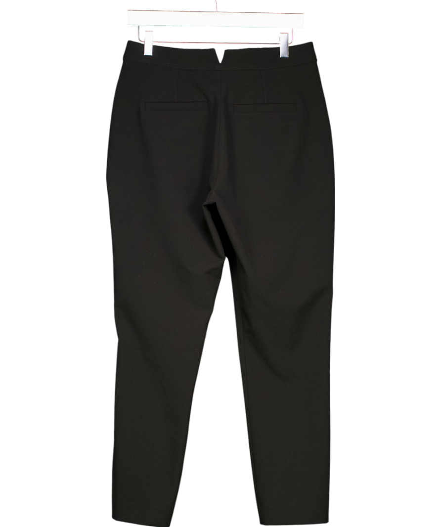 Karen Millen Black Stretch Tailored Straight Leg Trousers UK 10