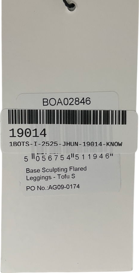 BOA Cream Base Sculpting Flared Leggings UK S