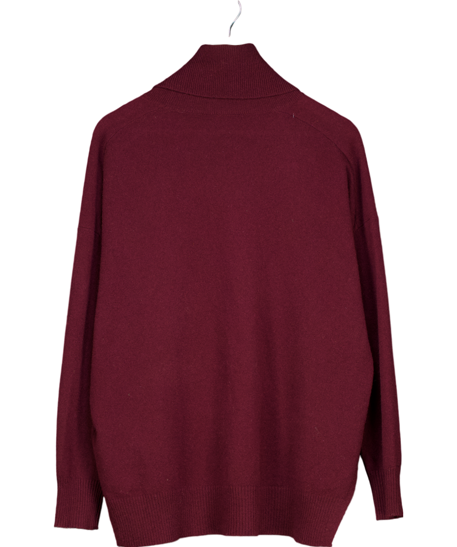 Whistles Red Cashmere Roll Neck Jumper UK M