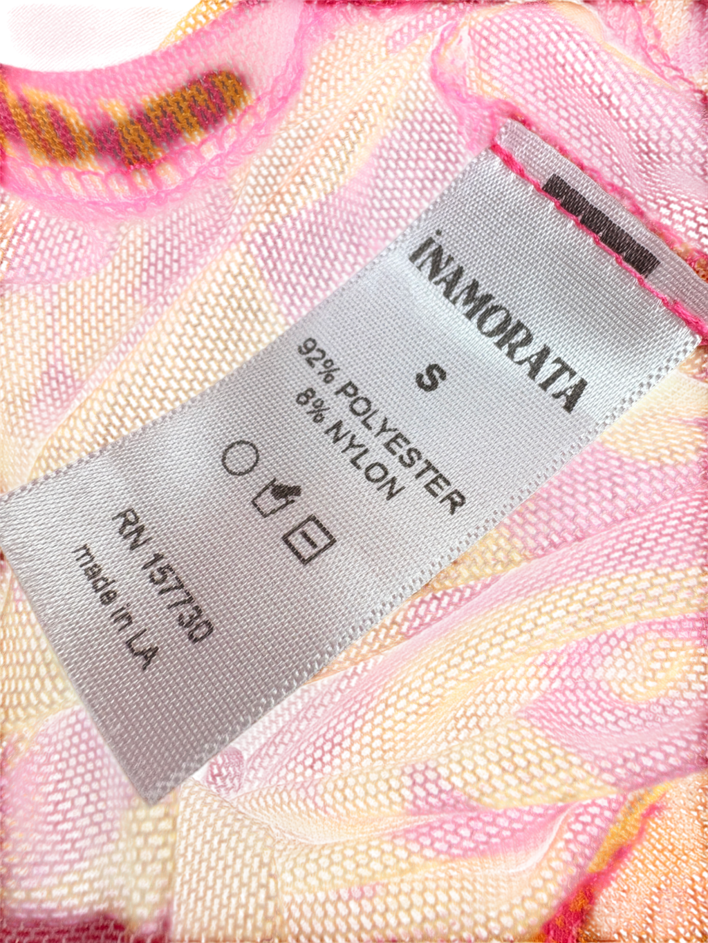 INAMORATA Orange Check Beachwood Trousers UK S