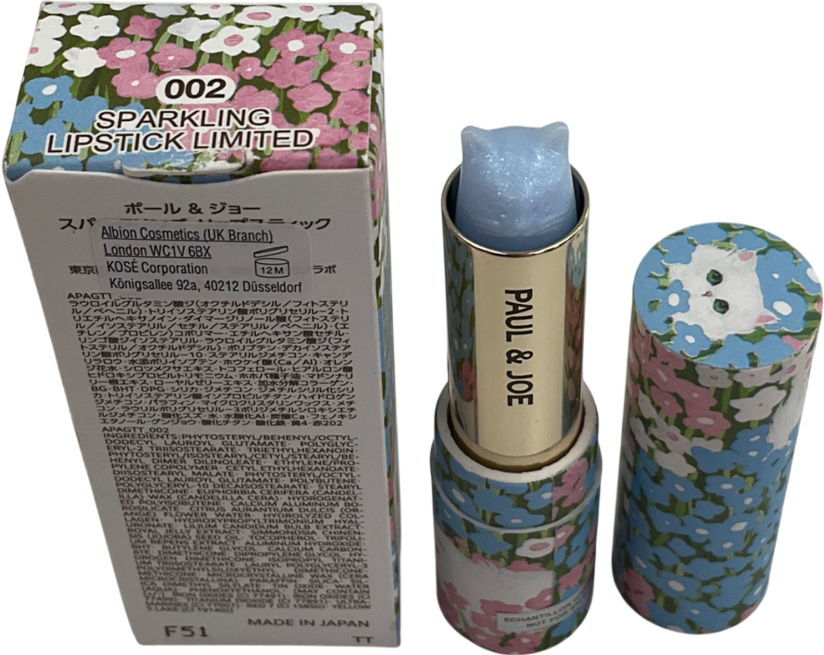 Paul & Joe Limited Edition Sparkling Lipstick 002 3g