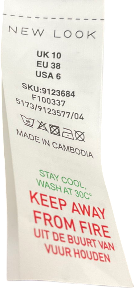 New Look Grey High Waisted A-line Mini Skirt UK 10